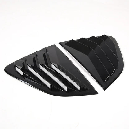 For Mazda MX-5 ND 2016-23 ABS Matt Black Car Rear Window Triangle Deflector Cover Trim Sticker Car Accessories (Hardtop Version)