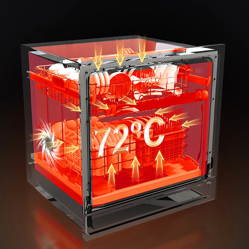 Kitchen Built in Dishwasher Machine Automatic Drawer Smart Dish Washer Dishwashers  for Home