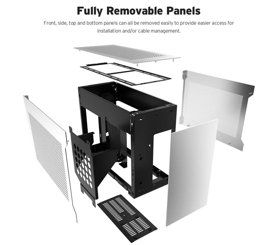 Lian-Li A4-H2O (PCIe 4.0) Mini ITX Computer Case PCIe 4.0 mini itx case DAN Cases Co-Brand  support 240 CPU AIO Cooling