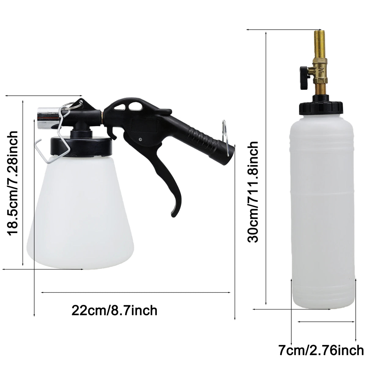 2026 NEW Pneumatic Brake Fluid Bleeder Tool Kit with Extractor and Refill Bottle 1L Vacuum Brake Oil Change Set with Adapters