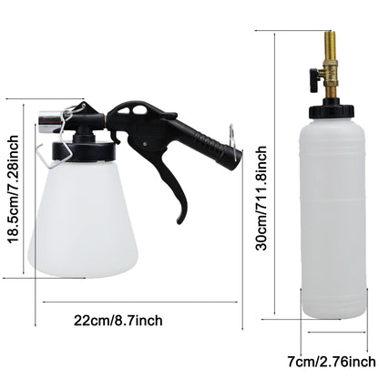 2026 NEW Pneumatic Brake Fluid Bleeder Tool Kit with Extractor and Refill Bottle 1L Vacuum Brake Oil Change Set with Adapters