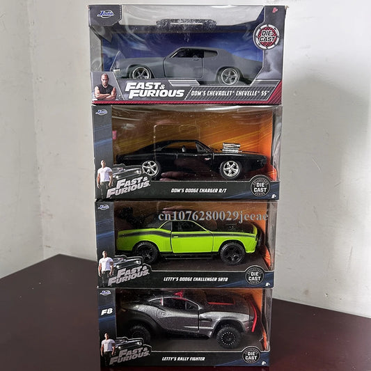 JADA Toys Fast & Furious Alloy Car 1967 Ford Mustang Shelby 1972 Plymouth GTX Metal Classic Street Race Action Figure Toy Gifts