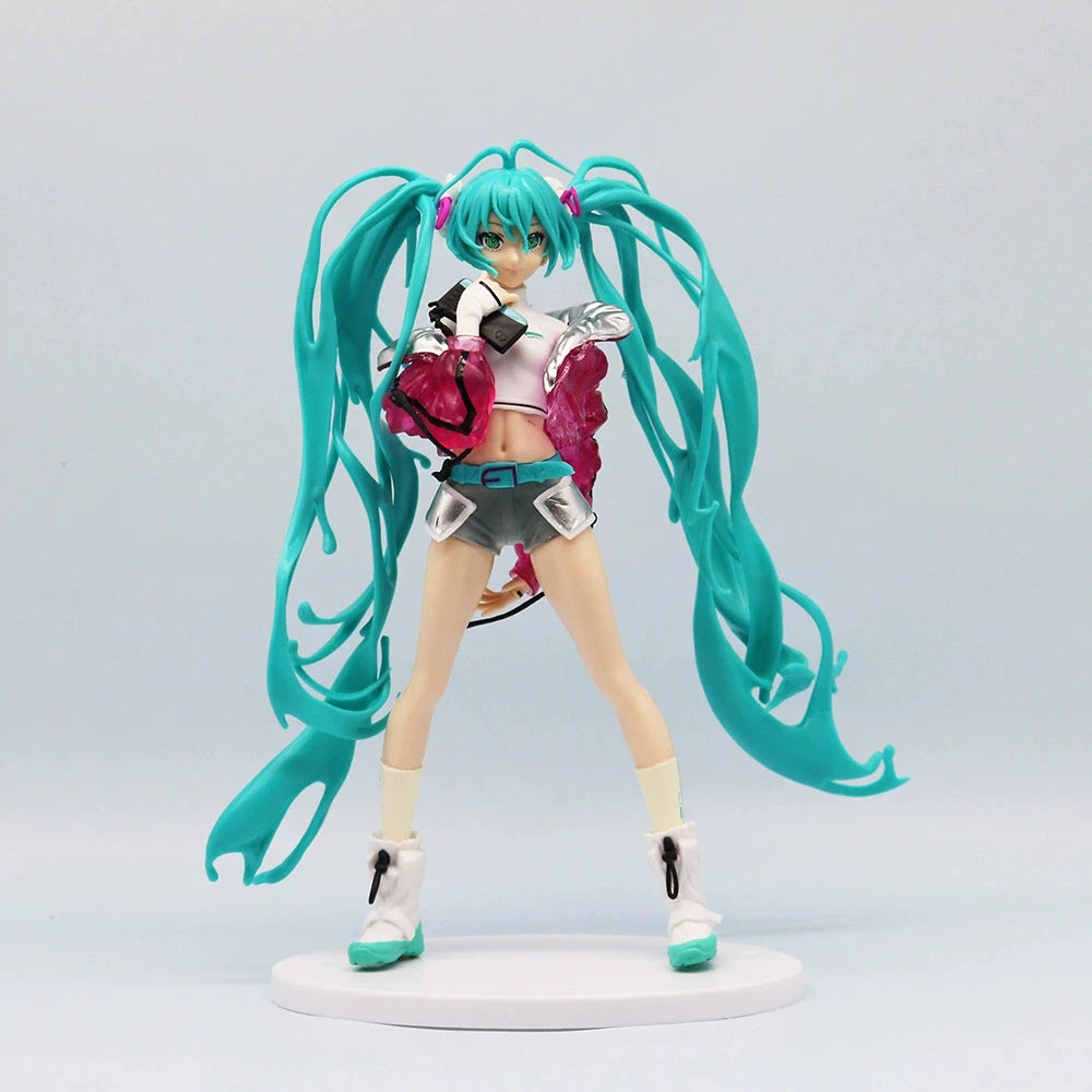 Anime Figure Wedding Dress Action Figures Kawaii Swimsuit Vocaloid PVC Collectible Model Toys Girl Gift