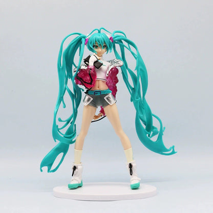 Anime Figure Wedding Dress Action Figures Kawaii Swimsuit Vocaloid PVC Collectible Model Toys Girl Gift