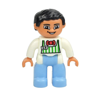 Figures Dolls Big Size Building Blocks Family Action Workers Doctor Police Farmer Compatible Large Bricks Duploes Kid Toys