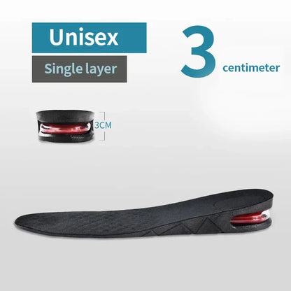 Height Increase Insoles Air Cushion Elevator Shoe Insole Lifts Kits Inserts for Men Women Taller Insoles 3-9cm Variable Height