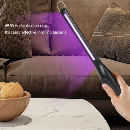 30 LED UV Sterilizer Lamp Rechargeable Handheld Ultraviolet Disinfection Bactericidal Lamp UVC Germicidal Light for Home Office