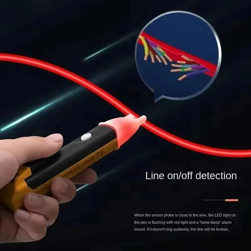 Non-contact Induction test Pencil 90-1000V Tester Electrical Socket Wall AC Power Outlet Voltage Detector Sensor Tester Pen LED