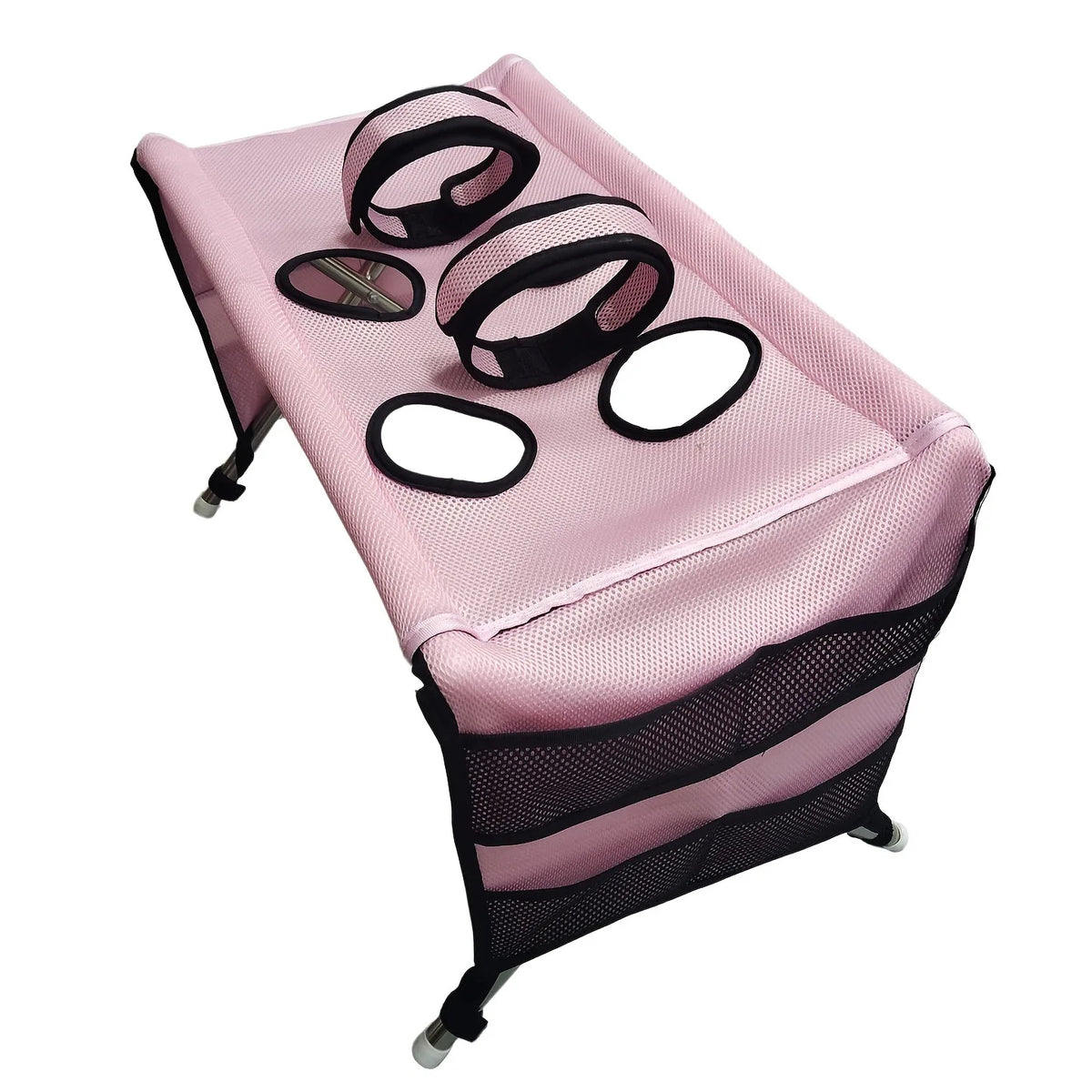 1Pcs Portable Pet Foldable Nail Grooming Bath Hammock Stand Clipping Helper Mesh Bathing Drying Table for Kitten Small Cats