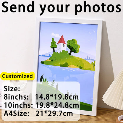 Personalized Wooden Photo Frames, Custom Photo Frame Ornaments, Simple Holiday Gifts Indoors, Commemorate Precious Memories
