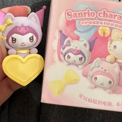 Genuine Sanrio Guardian Meow Group Hipper Series Blind Box Hello Kitty Cute Mini Collection Desktop Ornament Fashion Trend Gift