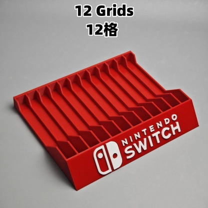 New For Switch Game Card Case Desktop Card Box Holder Game Disc Cassette Storage Bracket Storage Box，8 And 12 Compartments