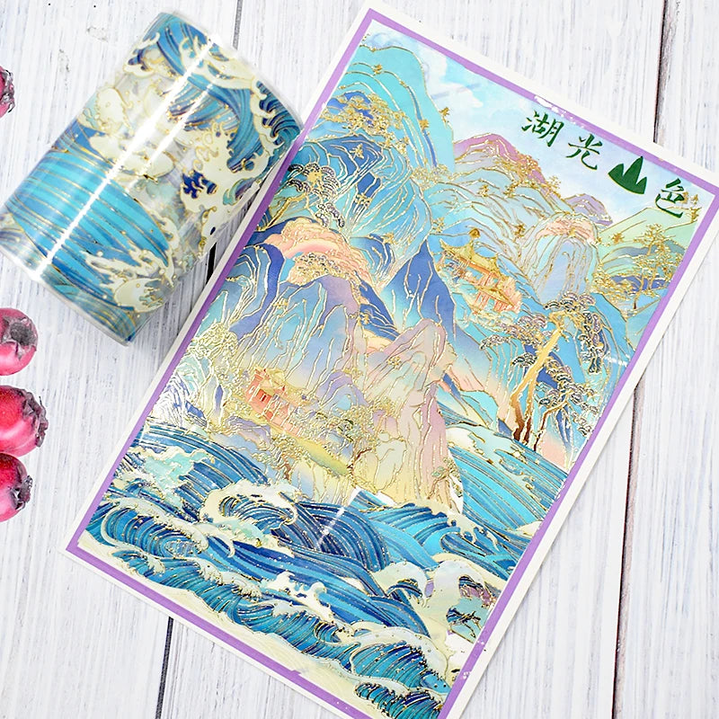 PET Washi Tapes Masking Antiquities Landscaping Decorative Planner Adhesive DIY Craft Scrapbooking Diary Journal Stickers Gifts