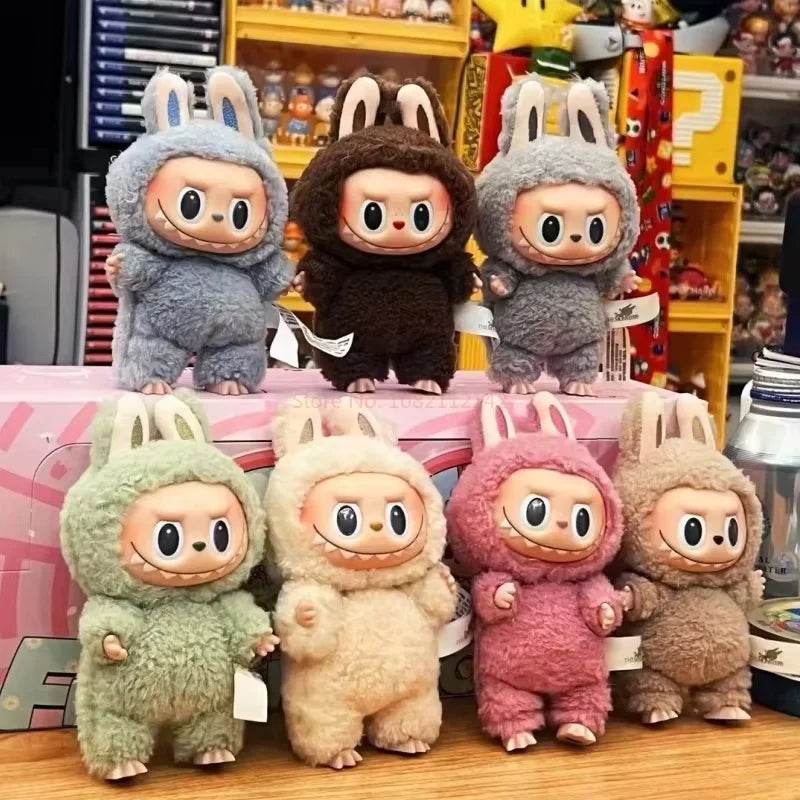 POPMART Original The Monster Labubu 38cm Mokoko Angel Crying Again Blind Box Doll Toys Original Labubu V1 V2 Toys Birthday Gifts