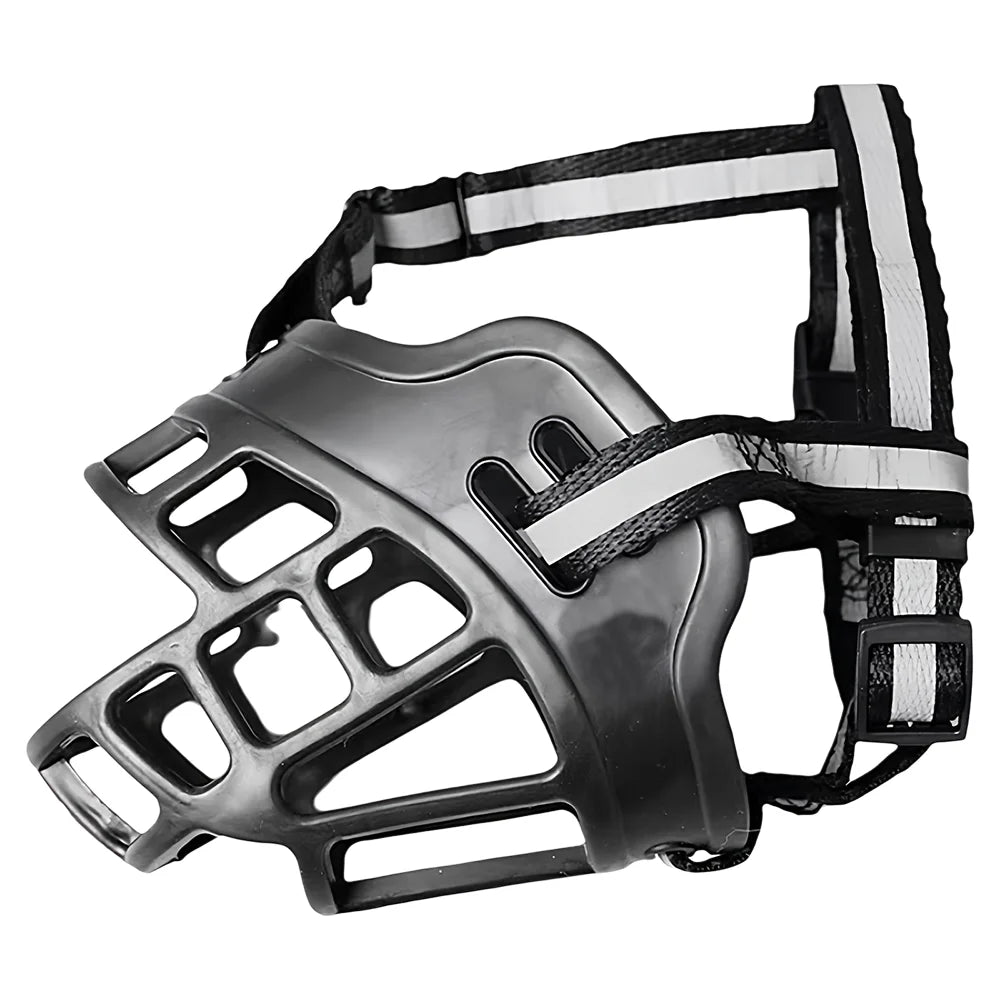 Reflective Dog Muzzle, Pet Anti-Bite Bark Mask for Medium Large Dogs, Pet Dog Bark Stopper, 1PC