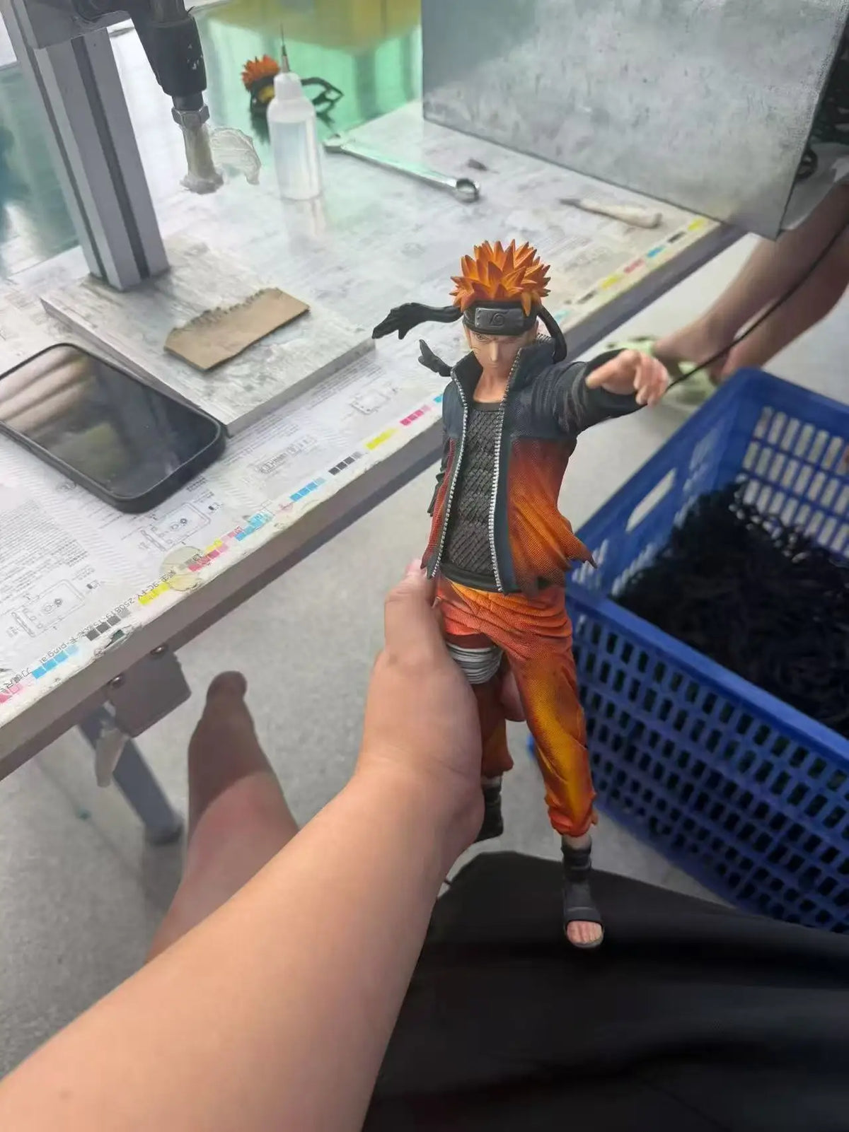 HY Statue Anime Naruto Uzumaki Figure Uzumaki Naruto 30cm/11.81inch Pvc Action Figures Collection Model Toys Gifts