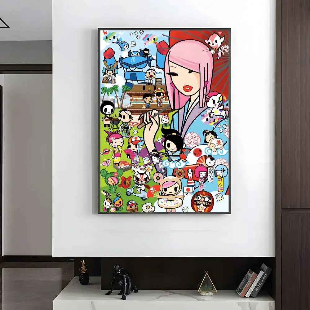 Kawaii T-Tokidoki Anime Poster HD art sticky wall waterproof home living room bedroom aesthetic decoration