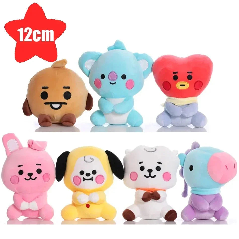 Plush Toy Tata Koay Shooky Mang Cooky Cartoon Animal Backpack Key Mobile Phone Pendant Office Relaxation Toys Friend Gift