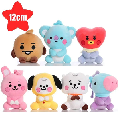 Plush Toy Tata Koay Shooky Mang Cooky Cartoon Animal Backpack Key Mobile Phone Pendant Office Relaxation Toys Friend Gift
