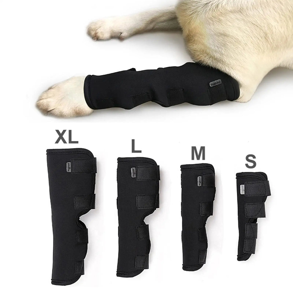 Dog Support Leg Brace, Pet Elbow Knee Pad Supportive Wrist Guard for Sprain