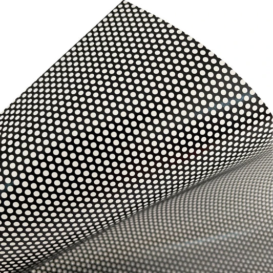 One-Way Perforated Black Vinyl Privacy Window Film Adhesive Glass Wrap Roll