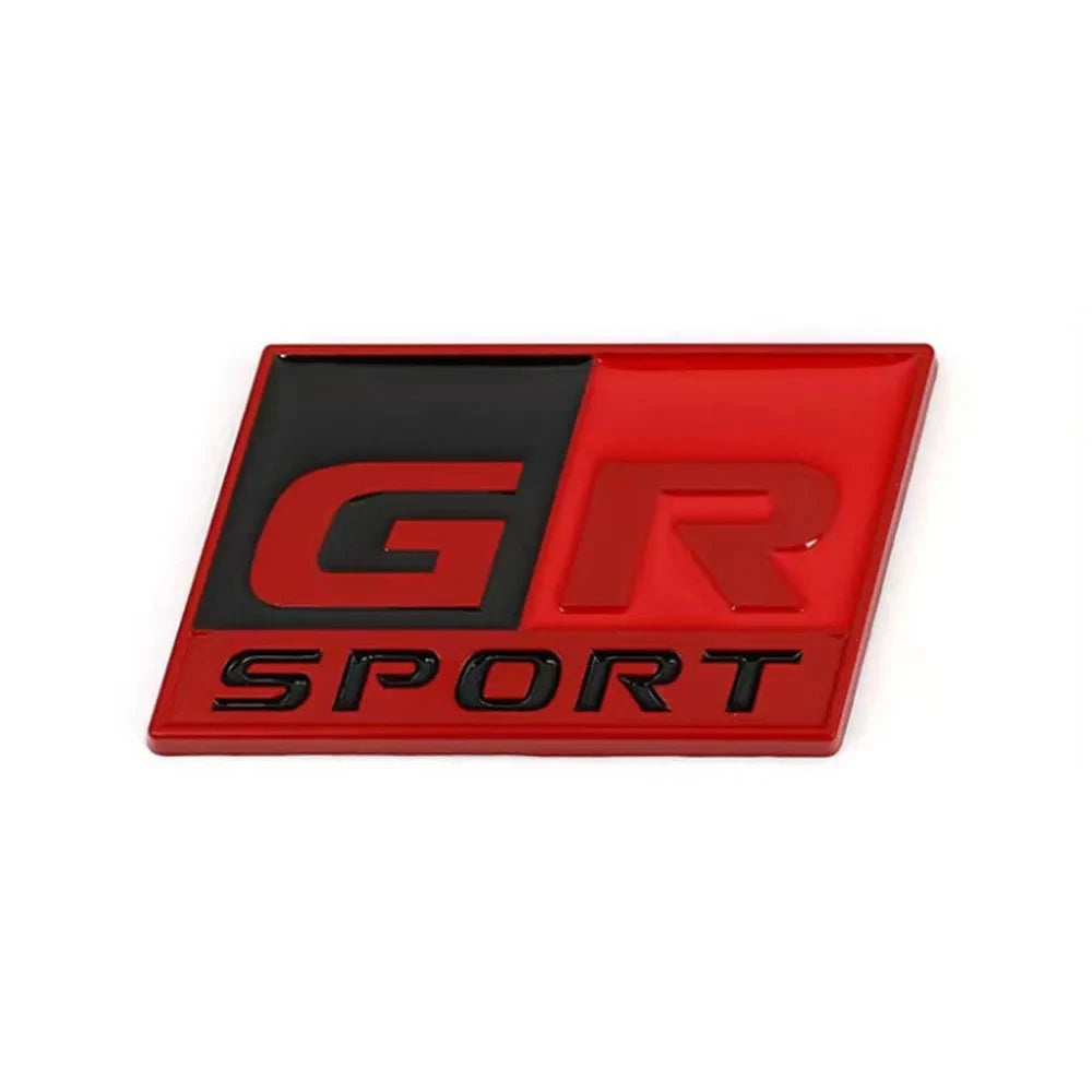 3D Metal Car Sticker Labeling Emblem Badge Decals For Toyota GR Sport C-HR RAV4 Corolla Yaris Camry Prado Prius Auto Accessories