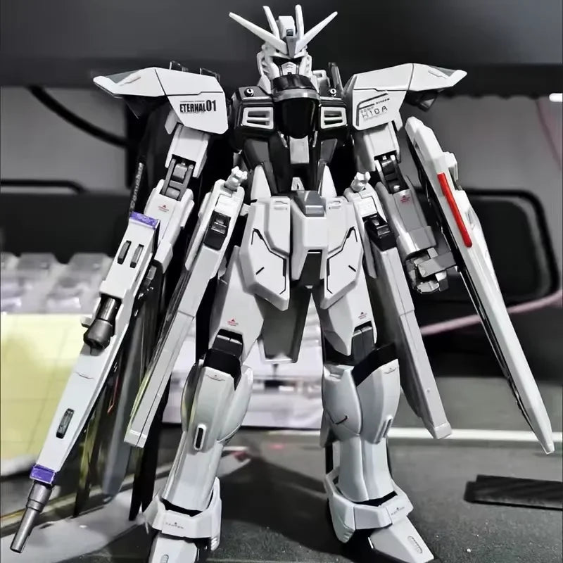 Newdom Unactivated Color Zgmf-X10a Hg 1/144 Mech Assembly Model Kit Desktop Decoration Children'S Toy Gifts Collectible