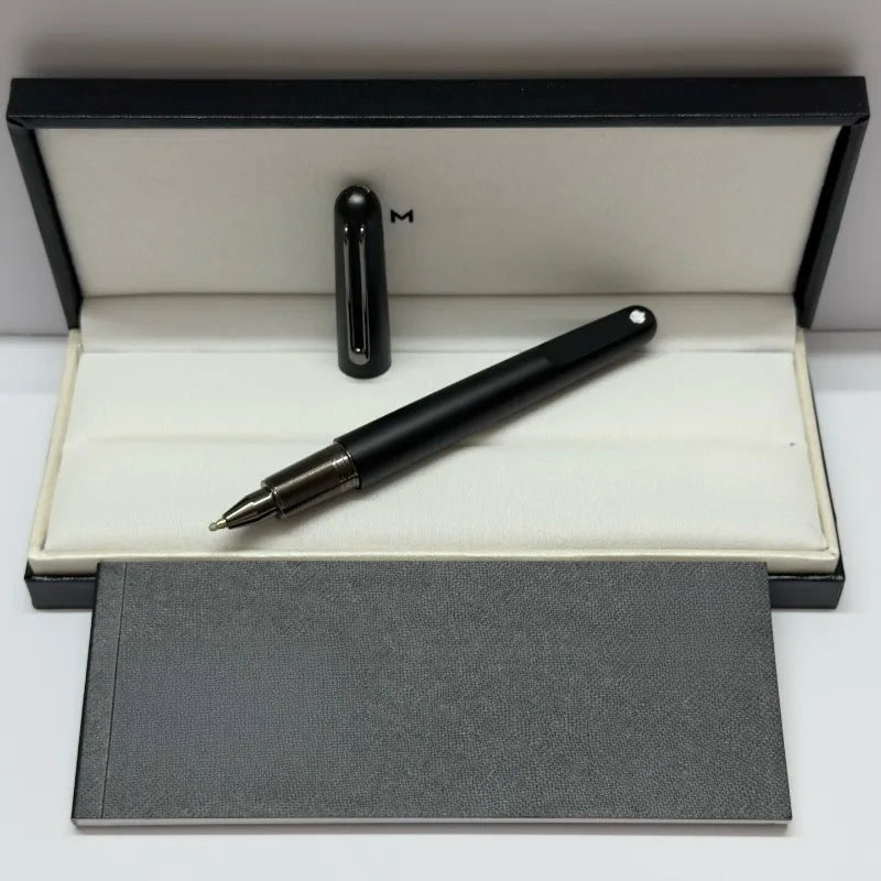 2026 New Classic Business Metal Rollerball Pen, Matte & Gloss Solid Color Grid Texture Luxury Office Signature Writing Pen