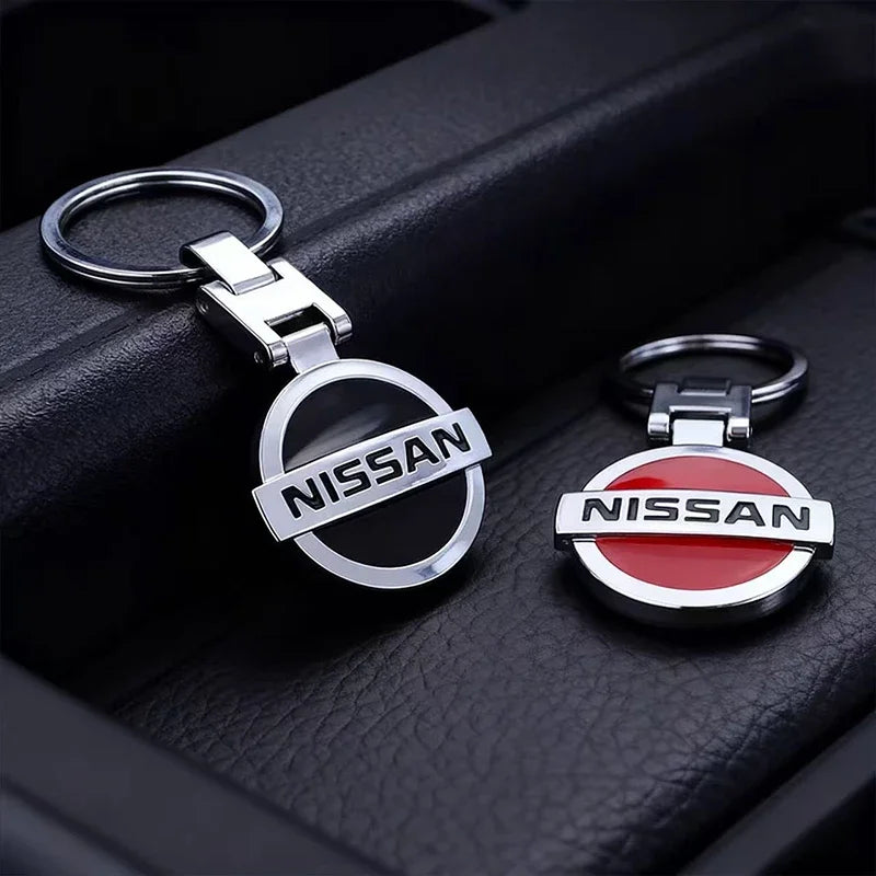 Metal Car Emblem Keychain Key Ring Gift Fit For Nissan Sylphy N7 Qashqai J10 J11 Teana Note Navara Juke GTR 350Z Patrol Leaf X-T
