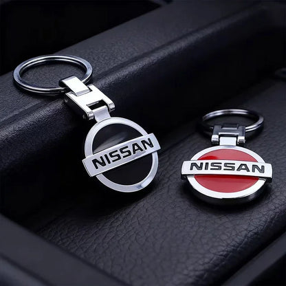 Metal Car Emblem Keychain Key Ring Gift Fit For Nissan Sylphy N7 Qashqai J10 J11 Teana Note Navara Juke GTR 350Z Patrol Leaf X-T