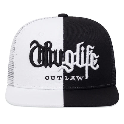 2025 Fashion Fastball CAP Thuglife Embroidery Hiphop Baseball Cap Snapback Hat Adult Outdoor Casual Sun Casual Bone Dropshipping