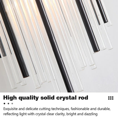 Nordic Luxury Wall Lamp Stainless Steel Black Gold LED Wall Lamp Living Room Stairs Bedroom Bedside Room Decor Lighting Fixtures