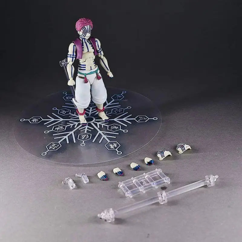 Figma 553 Demon Slayer Rengoku Kyojuro Movable Action Figure With Flame Effect Accessoriescollectible Anime Model For Anime Fans