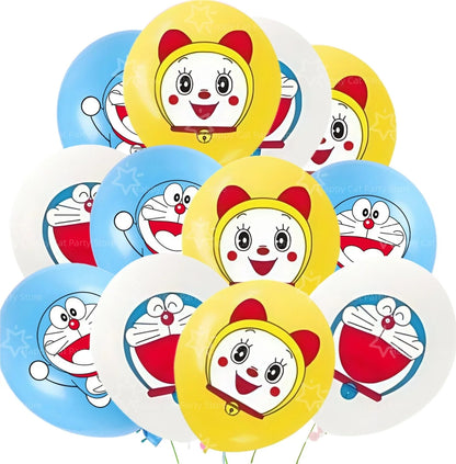 Cartoon Doraemoned Birthday Party Decoration Tableware Cup Plate Tablecloth Napkin Backdrop Cartoon Cat Party Favors Supplies