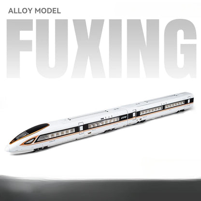 1/87 High Speed Railway Alloy Train Models Car Toys Magnetic Connect Doors Opened Train Model For Hobbyists Hobby Collections