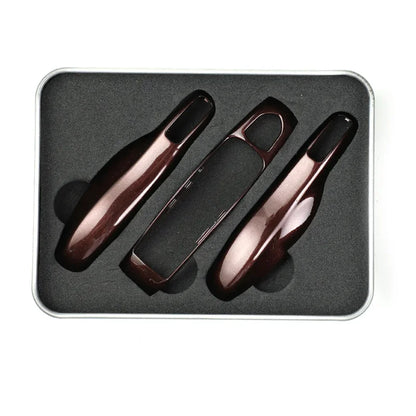 Car Smart Remote Key Case Fob Covers Set Shell For Porsche Panamera Spyder Carrera Macan Boxster Cayman Cayenne 911 970 981 991