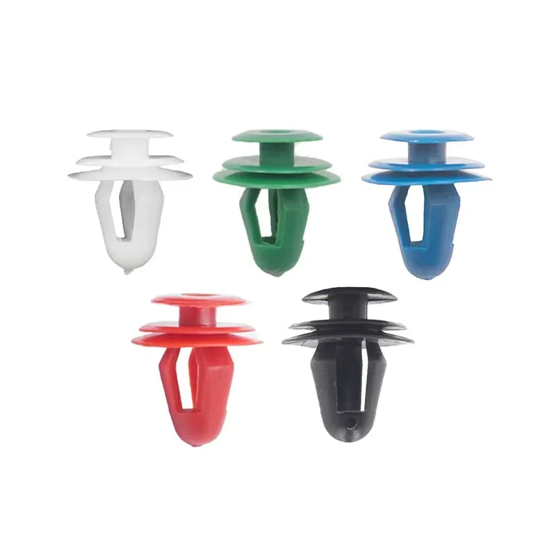 50 Pcs Universal Car Push Fastener Clips Kit - Mixed Sizes for Most Auto Body Panel Repairs Automotive Plastic Retainer Clips