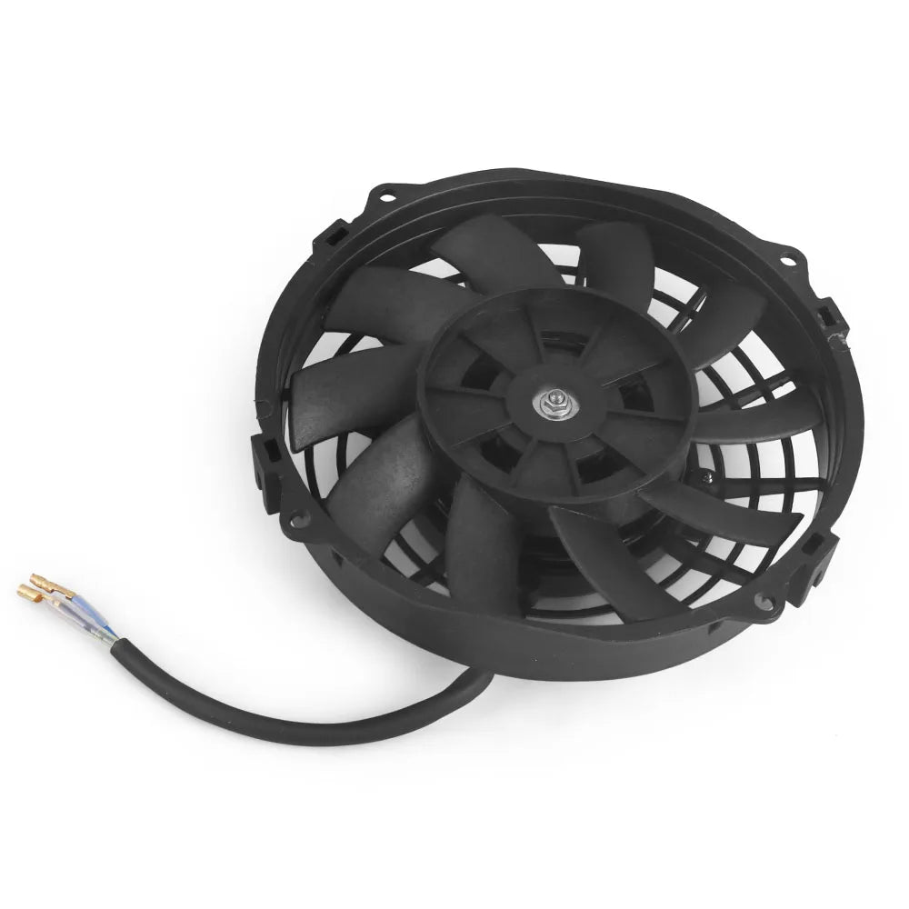 Universal 7/10/12/14 Inch 12V 80W 2100RPM Car Air Conditioning Electronic Radiator Cooling Fan Blade Electric Cool Mounting Kit