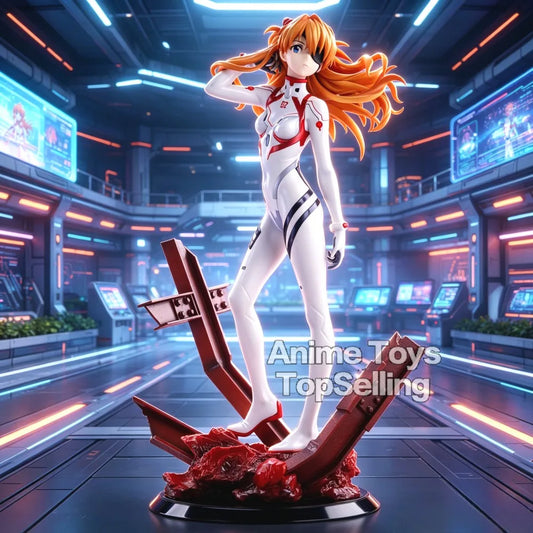 25cm Anime New Century Evangelion Figure EVA Asuka Langley Soryu Action Figures Pvc Collection Model Toys for Gifts