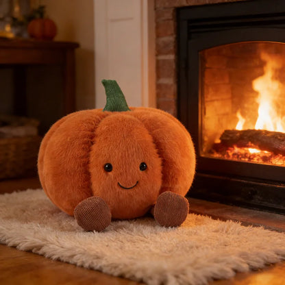 Soft Cartoon Pumpkin Stuffed Doll Cute Plush Toy Halloween Decor Pillow