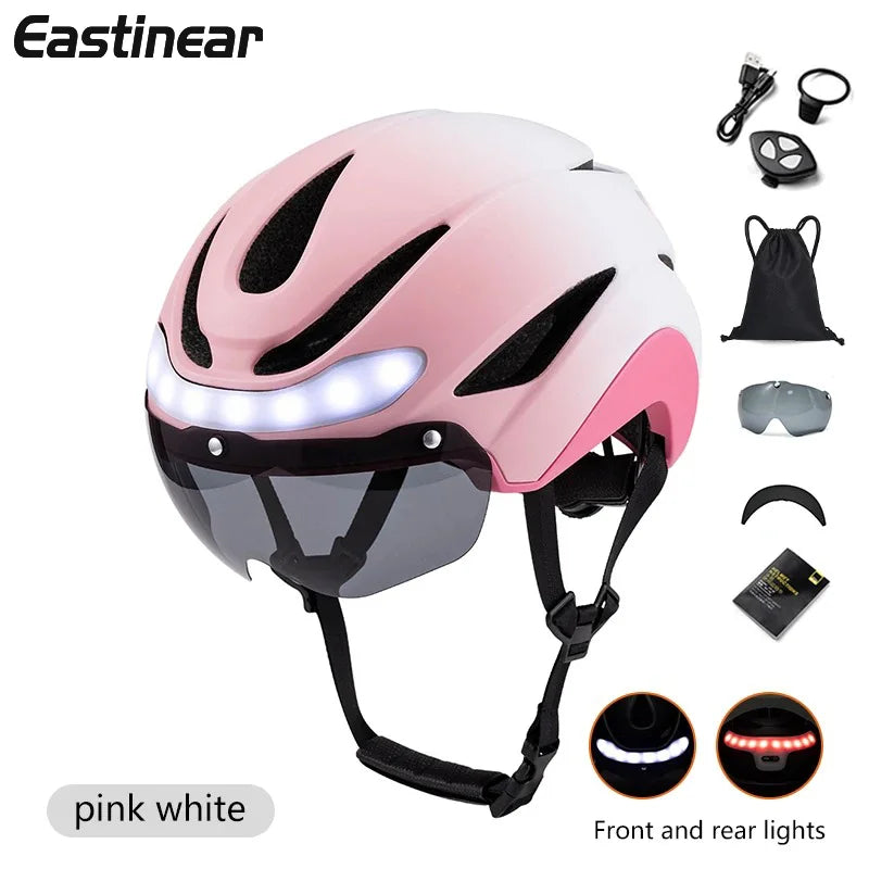 Eastinear High-quality Bicycle Helmet LED Light for Men and Women Racing Road Smart Bicycle Helmet Professional Riding Equipment