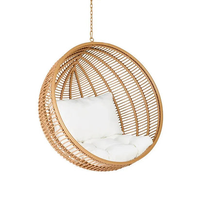 CZ Rattan Round Bed Outdoor Balcony Homestay Birdcage Nest Bed Courtyard Sunshade Sofa