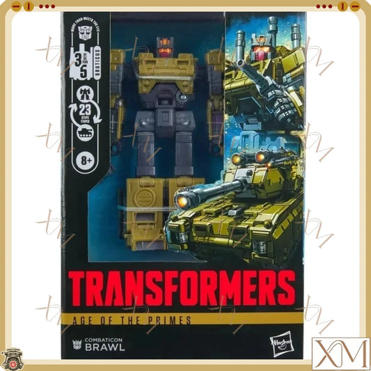 In stock Hasbro Transformers Age of the Primes Brawl model, anime movie robot action figure, collectible gift and hobby ornament