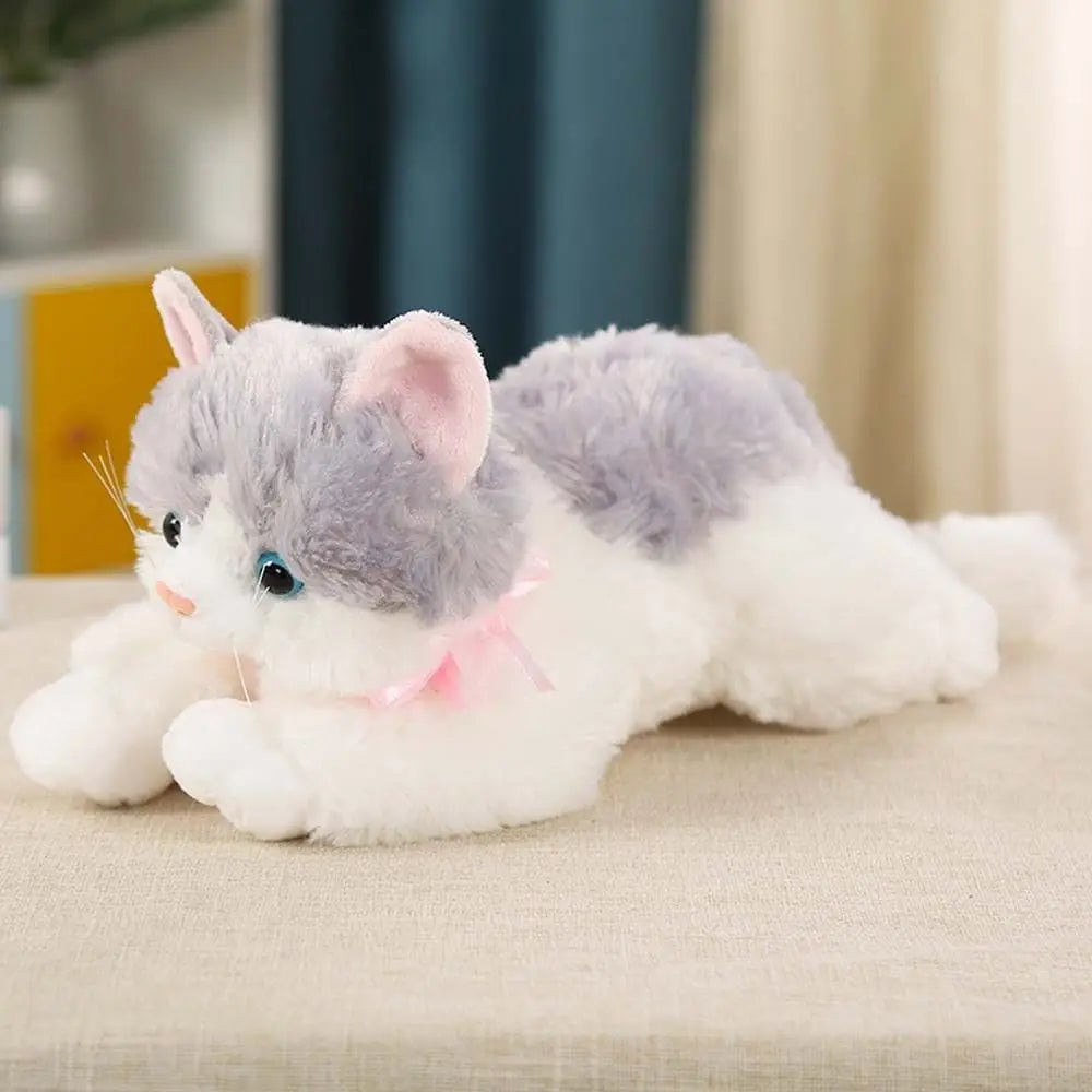 30/40cm Meowing Cat Plush Toy Kitten Cuddle Pillow Stuffed Soft Animals Plush Doll Baby Soothing Toy Kids Girls Birthday Gift