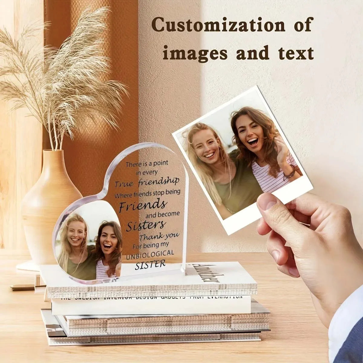 Customized Acrylic Photos, Personalized Photo Frames, Photo Gifts, Ideal Gifts, Suitable for Weddings, Anniversaries, Family Pho