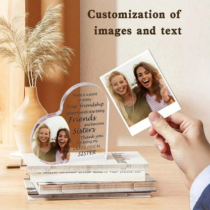 Customized Acrylic Photos, Personalized Photo Frames, Photo Gifts, Ideal Gifts, Suitable for Weddings, Anniversaries, Family Pho