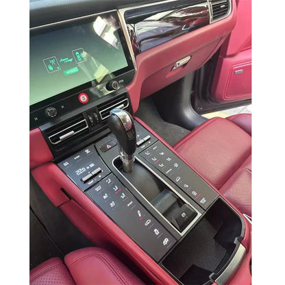 For Porsche Macan 2014-2021 (95B.1 /95B.2) Center Console Gear Shift Panel Interior Decorative Front AC Panel Full Touch