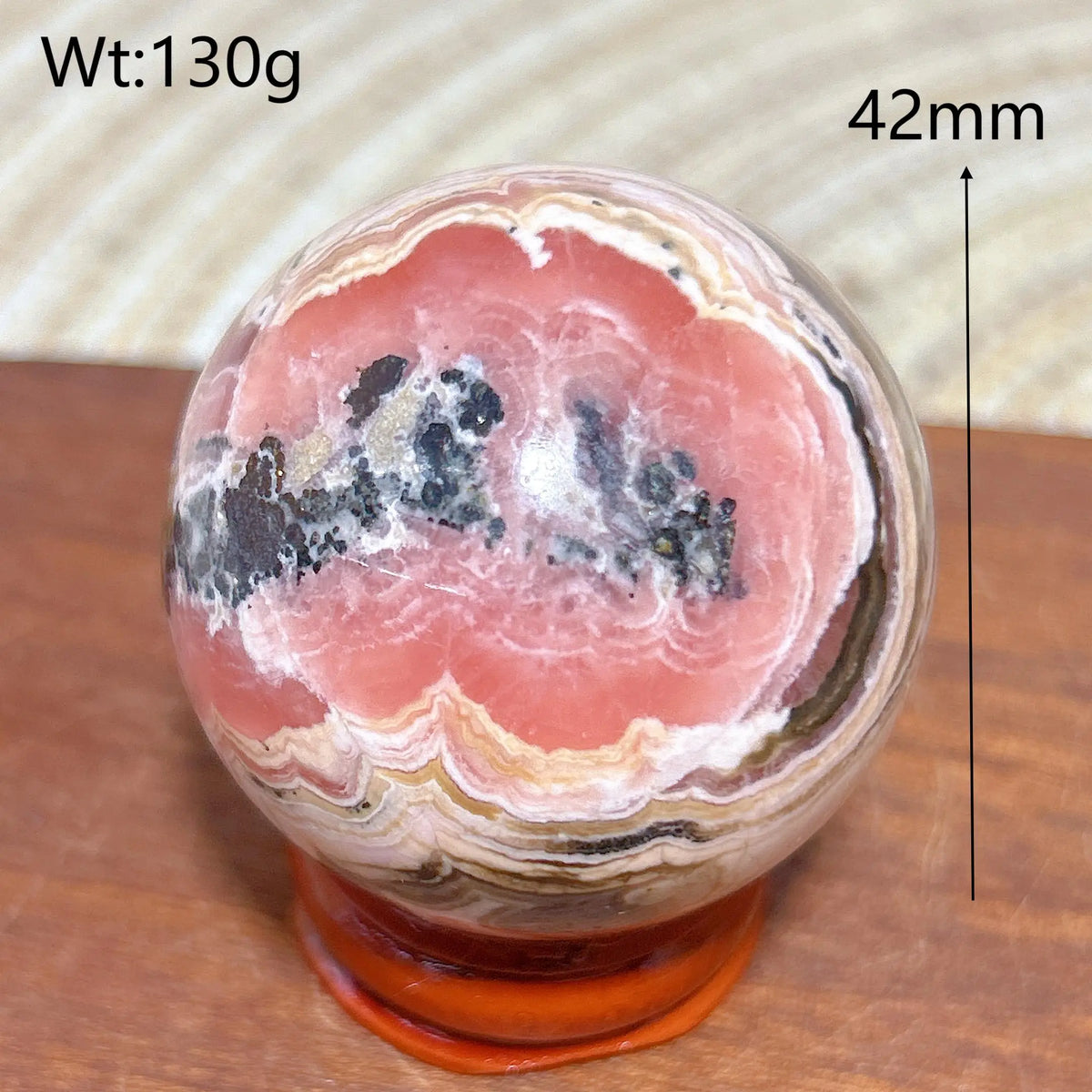 High Quality Natural Crystals Argentina Rhodochrosite Druzy Sphere Healing Gemstones Home Decorations Room Decor Jewelry Gift