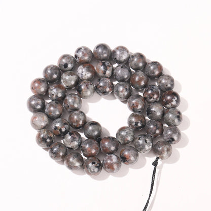 Natural Flame Stone Beads Yooperlite Fire Sodalite Round Loose Spacer Bead for Jewelry Making DIY Bracelet Necklace Accessory