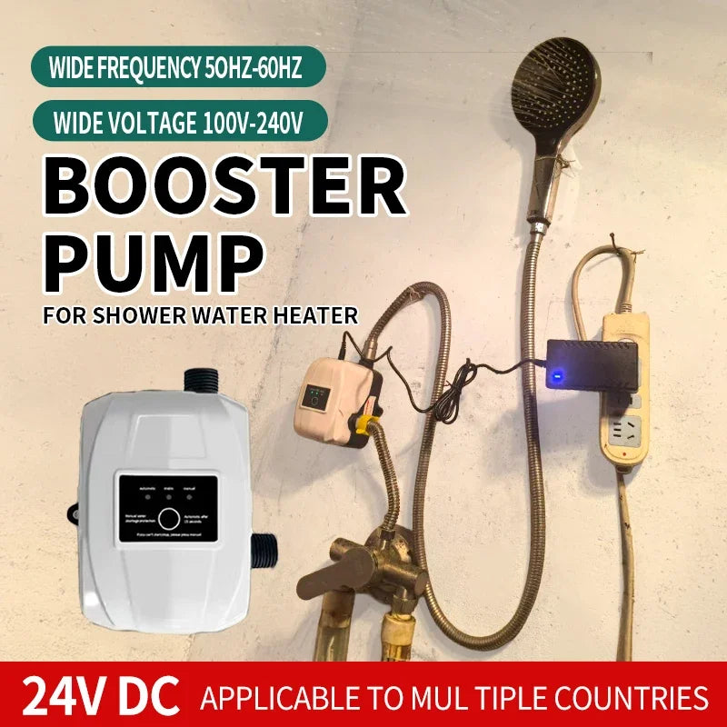 Shower Booster Pump Brushless Water Pump 13.5m 24v Automatic Pressure Controller Home Boost Water Heater